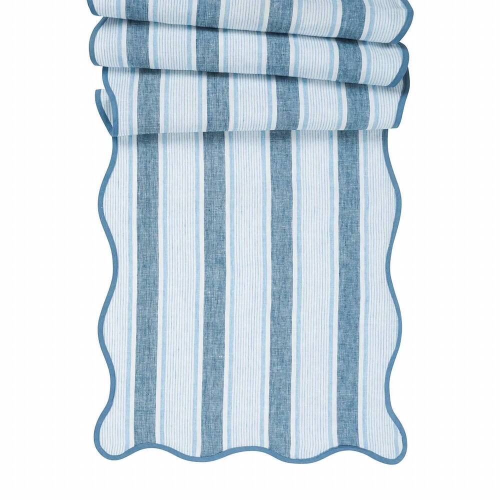 NEW JULISKA cabana stripe runner in ocean